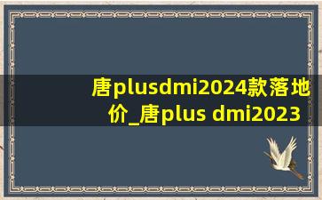 唐plusdmi2024款落地价_唐plus dmi2023款(低价烟批发网)落地价